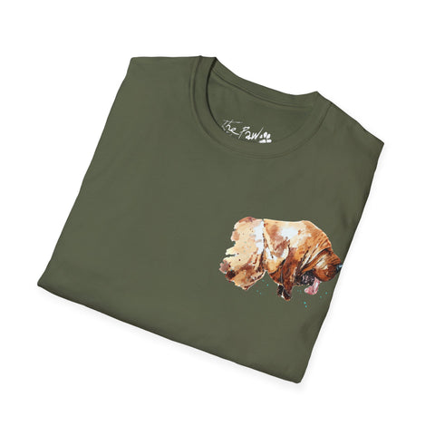 Bloodhound Watercolour by Edswatercolours Unisex Softstyle T-Shirt