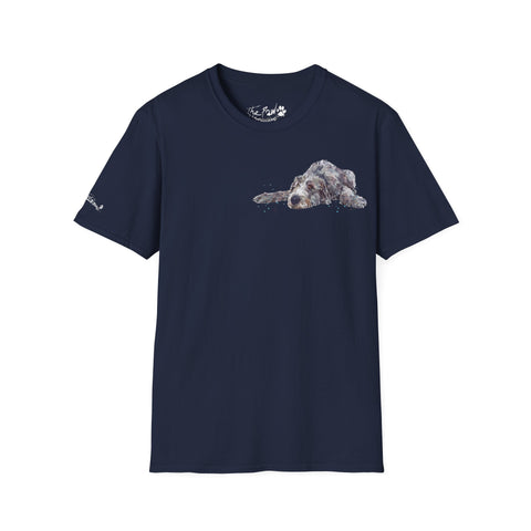 Irish Wolfhound II Watercolour by Edswatercolours Unisex Softstyle T-Shirt