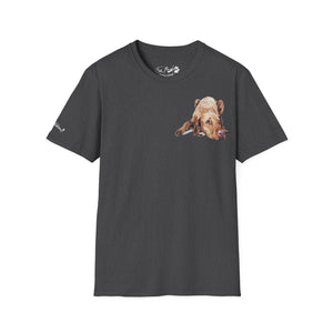 Vizsla II Rustic by Edswatercolours Unisex Softstyle T-Shirt