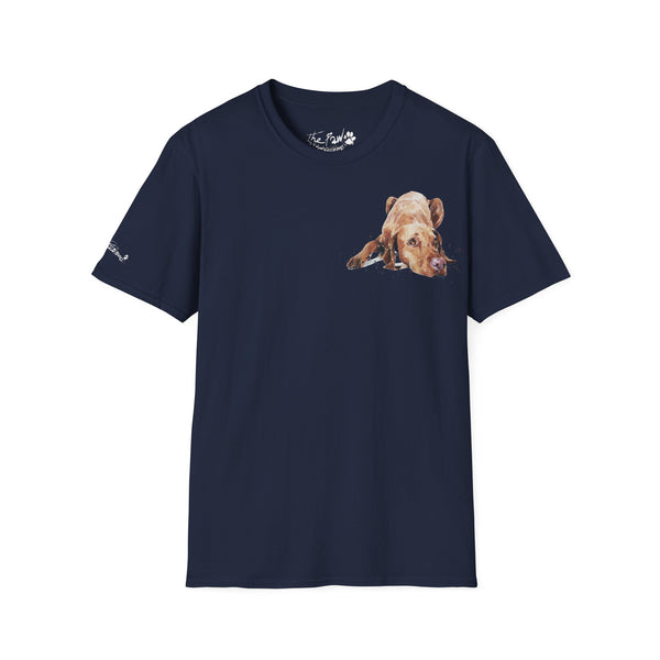 Vizsla II Rustic by Edswatercolours Unisex Softstyle T-Shirt