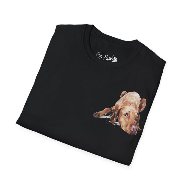 Vizsla II Rustic by Edswatercolours Unisex Softstyle T-Shirt