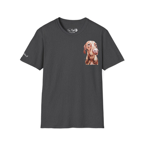 Vizsla Majestic Rustic by Edswatercolours Unisex Softstyle T-Shirt