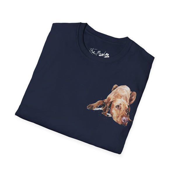 Vizsla II Rustic by Edswatercolours Unisex Softstyle T-Shirt