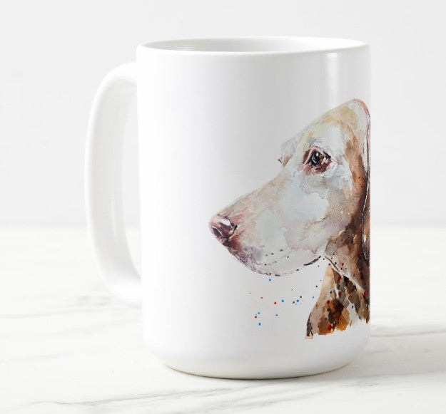 Lili Vizsla Ceramic Mug 15oz | Dog Lover Gift | Edswatercolours