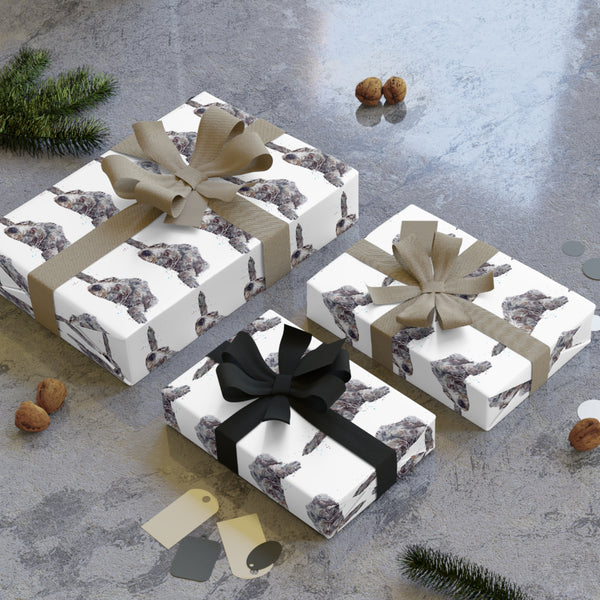 Irish Wolfhound Wrapping Paper Roll | Dog Lover Gift Wrap | Eco-Friendly Recyclable Wrapping Paper | Custom Printed Gift Wrap