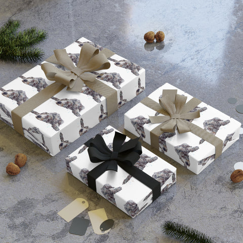 Irish Wolfhound Wrapping Paper Roll | Dog Lover Gift Wrap | Eco-Friendly Recyclable Wrapping Paper | Custom Printed Gift Wrap