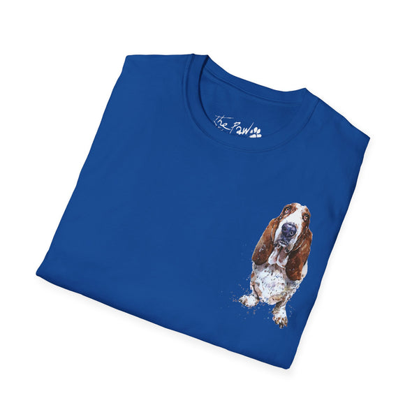 Basset Hound Watercolour by Edswatercolours Unisex Softstyle T-Shirt