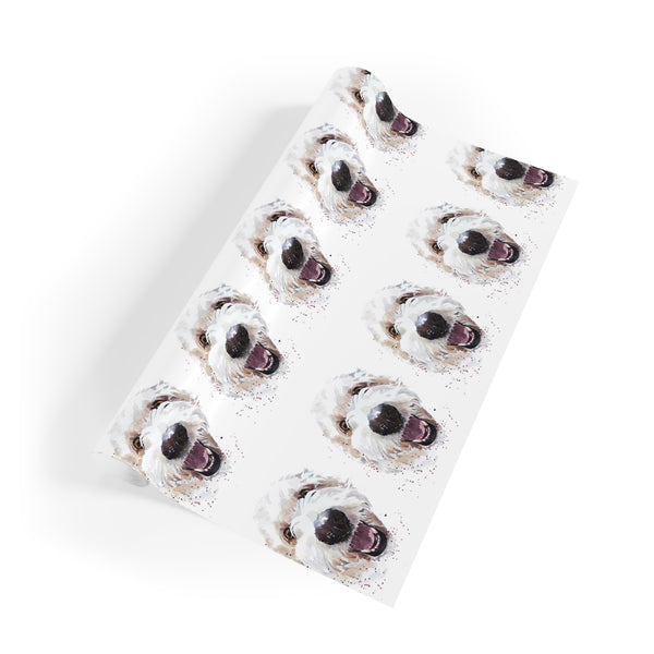 Goldendoodle Wrapping Paper Roll | Dog Lover Gift Wrap | Eco-Friendly Recyclable Wrapping Paper | Custom Printed Gift Wrap