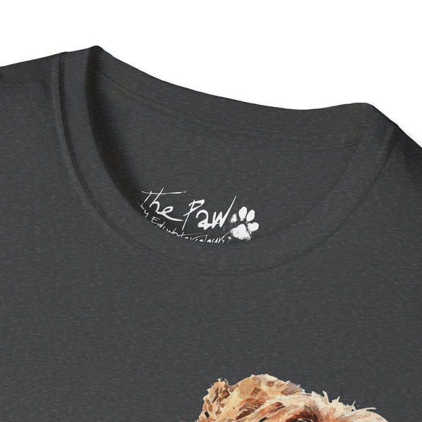 Wirehaired Vizsla Rustic by Edswatercolours Unisex Softstyle T-Shirt