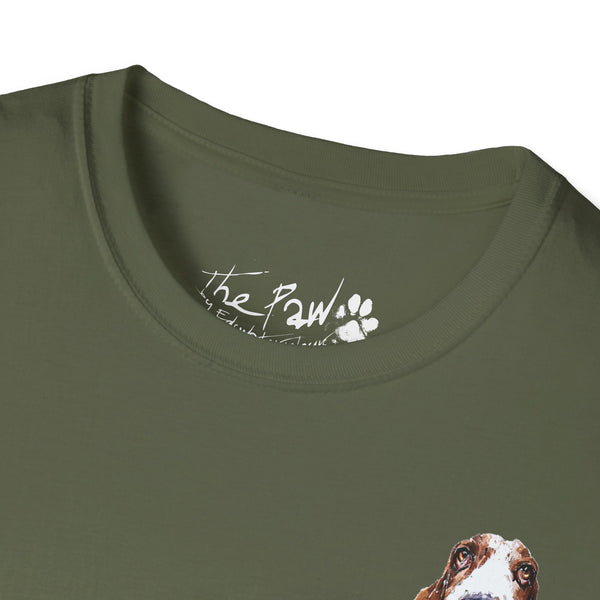 Basset Hound Watercolour by Edswatercolours Unisex Softstyle T-Shirt