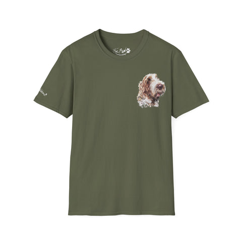 Spinone Italiano Watercolour by Edswatercolours Unisex Softstyle T-Shirt