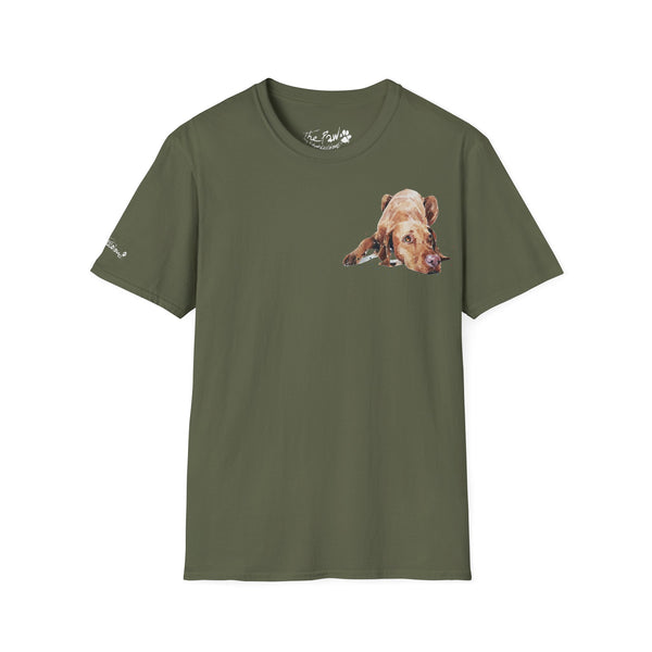 Vizsla II Rustic by Edswatercolours Unisex Softstyle T-Shirt