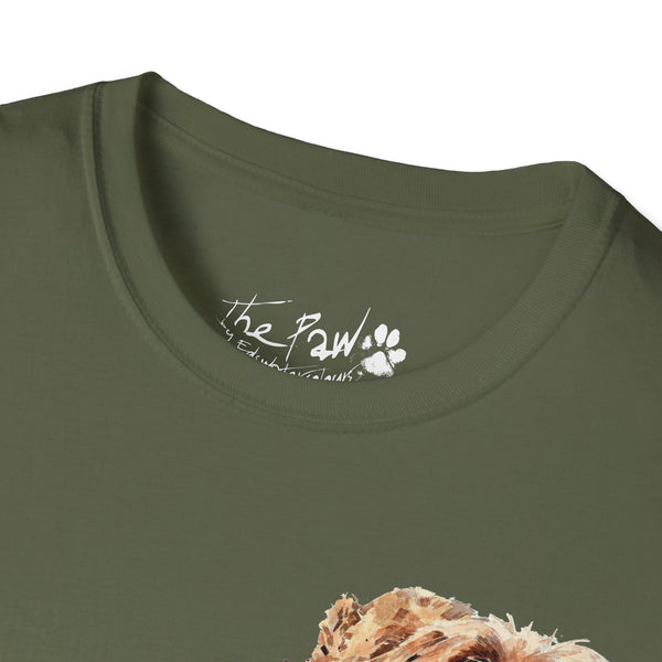 Wirehaired Vizsla Rustic by Edswatercolours Unisex Softstyle T-Shirt