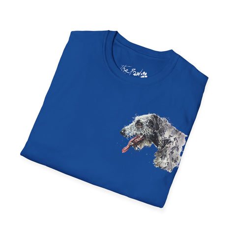 Irish Wolfhound Rustic by Edswatercolours Unisex Softstyle T-Shirt