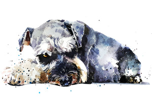 Schnauzer (Version 2)" - Watercolour Original