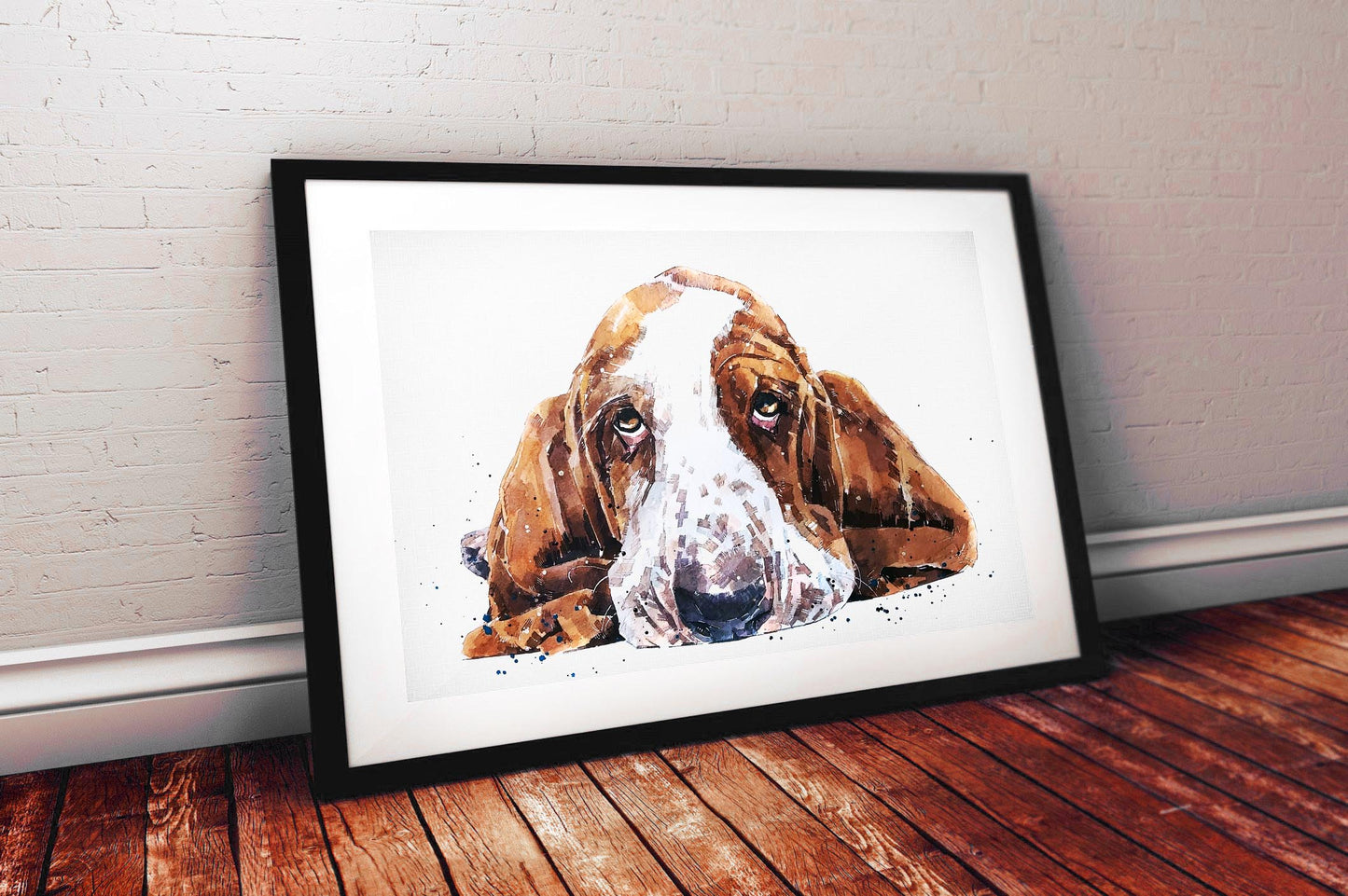 Basset Hound | Original Watercolour | Dog Lover Gift | Edswatercolours