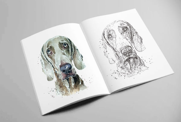 Edswatercolours Dog Art Coloring Book Vol.1 – Hilarious & Heartwarming Dog Illustrations to Colour | Dog Lover Gift | Relaxing Art Therapy