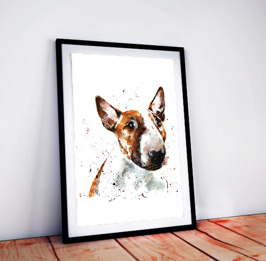 Bull Terrier Perfection | Dog Art Print | Edswatercolours