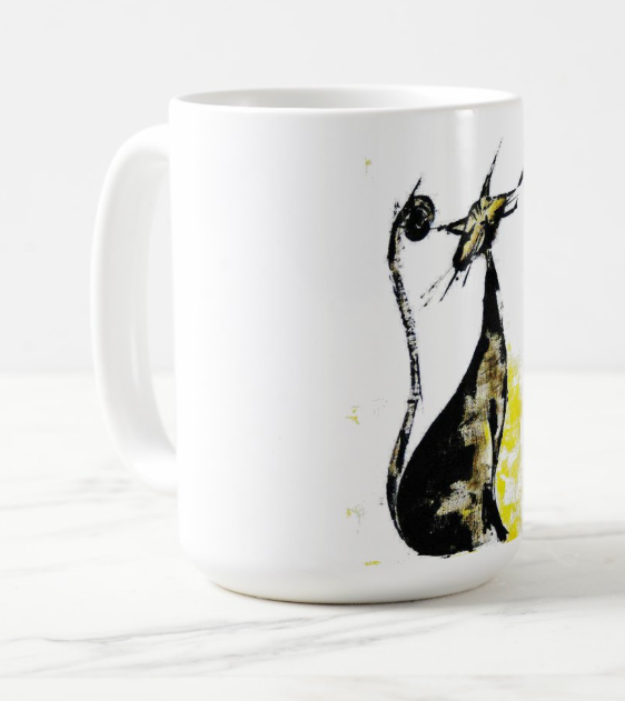 Top Cat Fine Bone China/Ceramic Kitten Mug | Cat Lover Gifts | Edswatercolours
