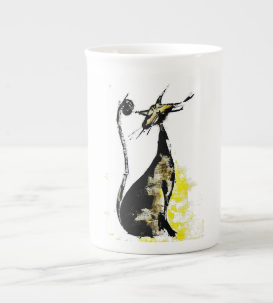 Top Cat Fine Bone China/Ceramic Kitten Mug | Cat Lover Gifts | Edswatercolours