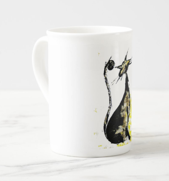 Top Cat Fine Bone China/Ceramic Kitten Mug | Cat Lover Gifts | Edswatercolours