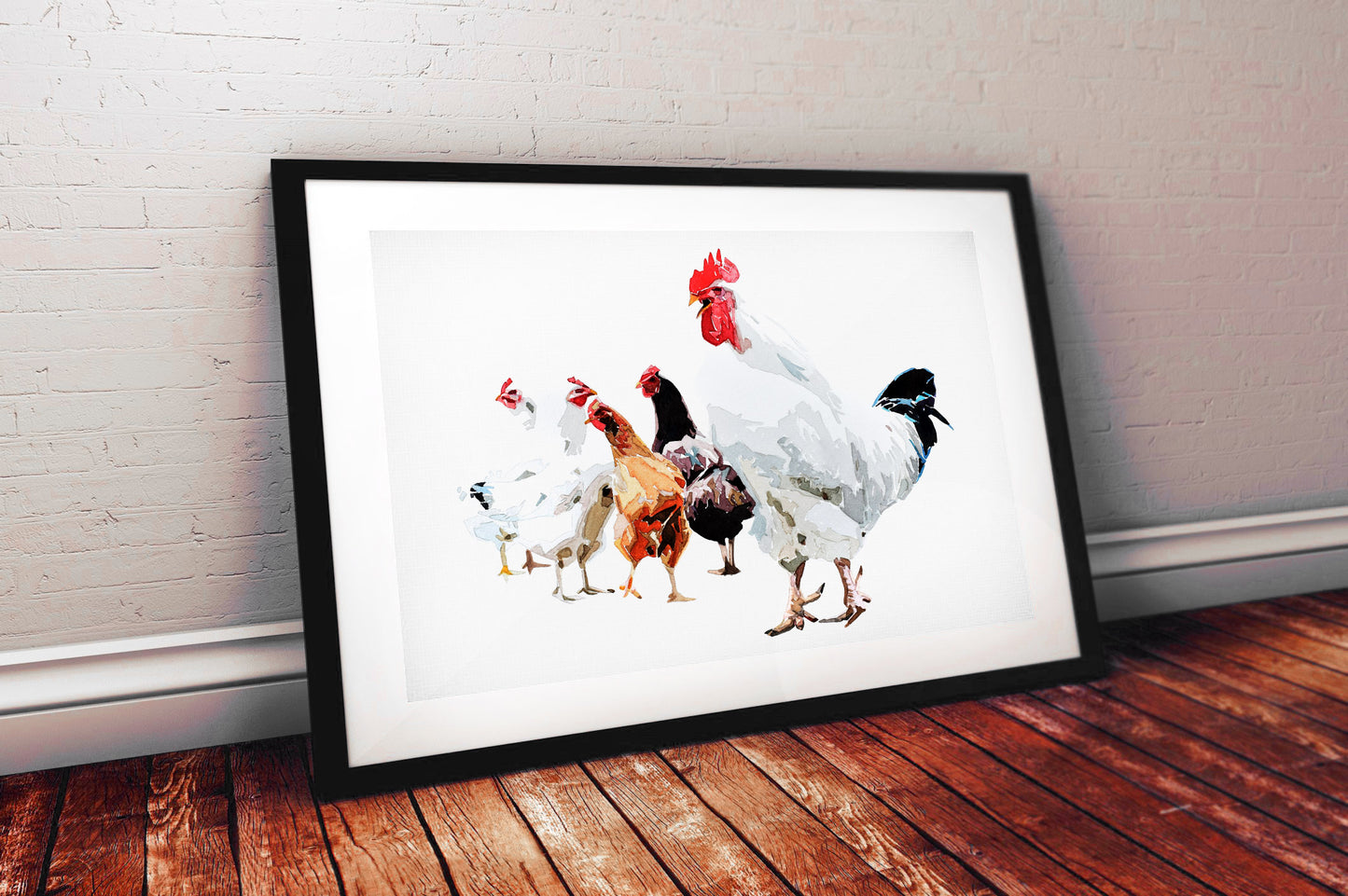 Chickens | Chicken Lover Art Print | Edswatercolours