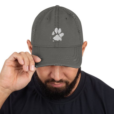 Distressed Dog Walker Hat - embroidered Dad Hat | Dog Paw Hat, Dog Paw dad Hat,gift for dog lover