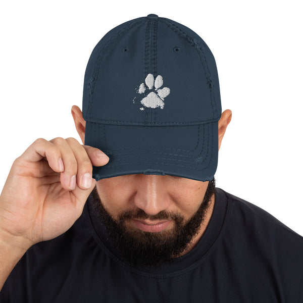 Distressed Dog Walker Hat - embroidered Dad Hat | Dog Paw Hat, Dog Paw dad Hat,gift for dog lover