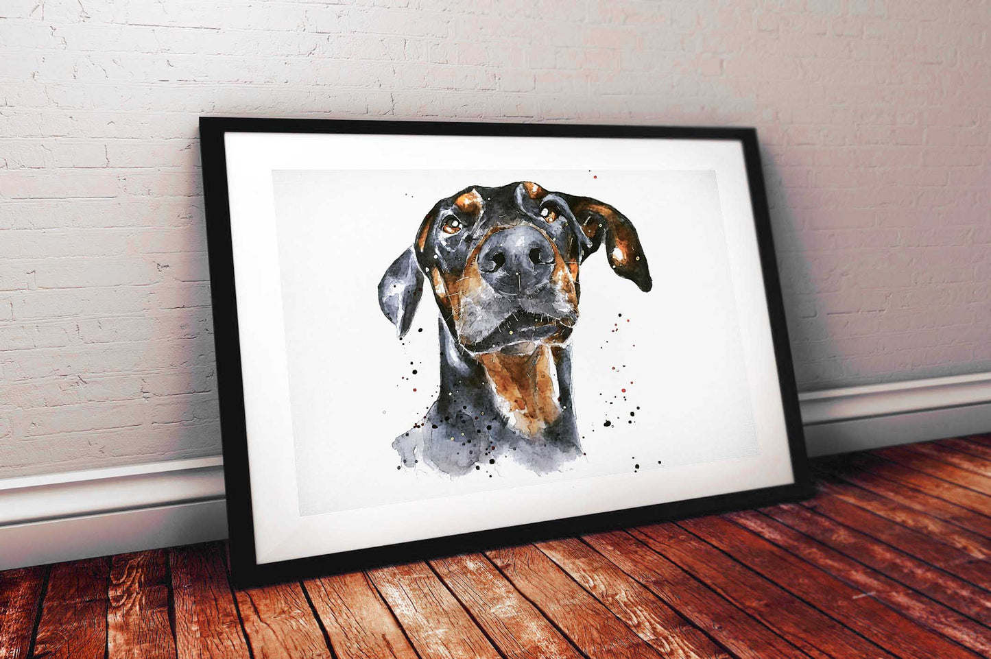 Doberman | Dog Art Print | Edswatercolours