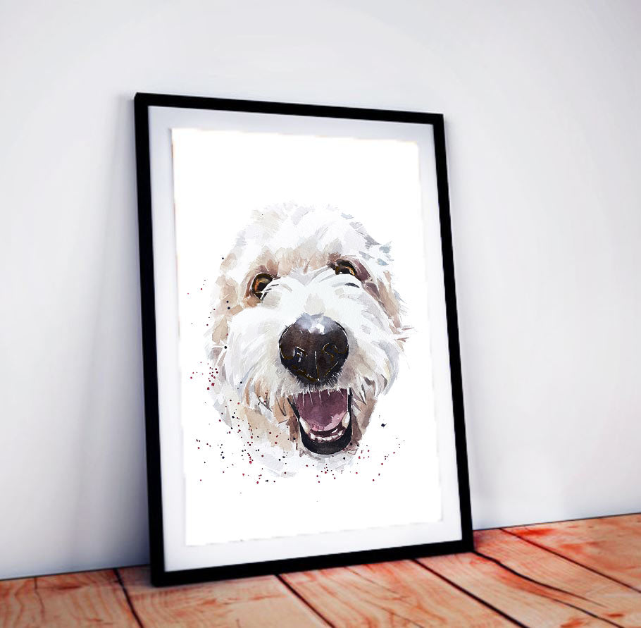 Goldendoodle | Dog Art Print | Edswatercolours