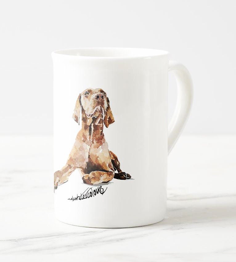 Vizsla Regal Windsor Fine Bone China Mug 10oz | Dog Lover Gift | Edswatercolours