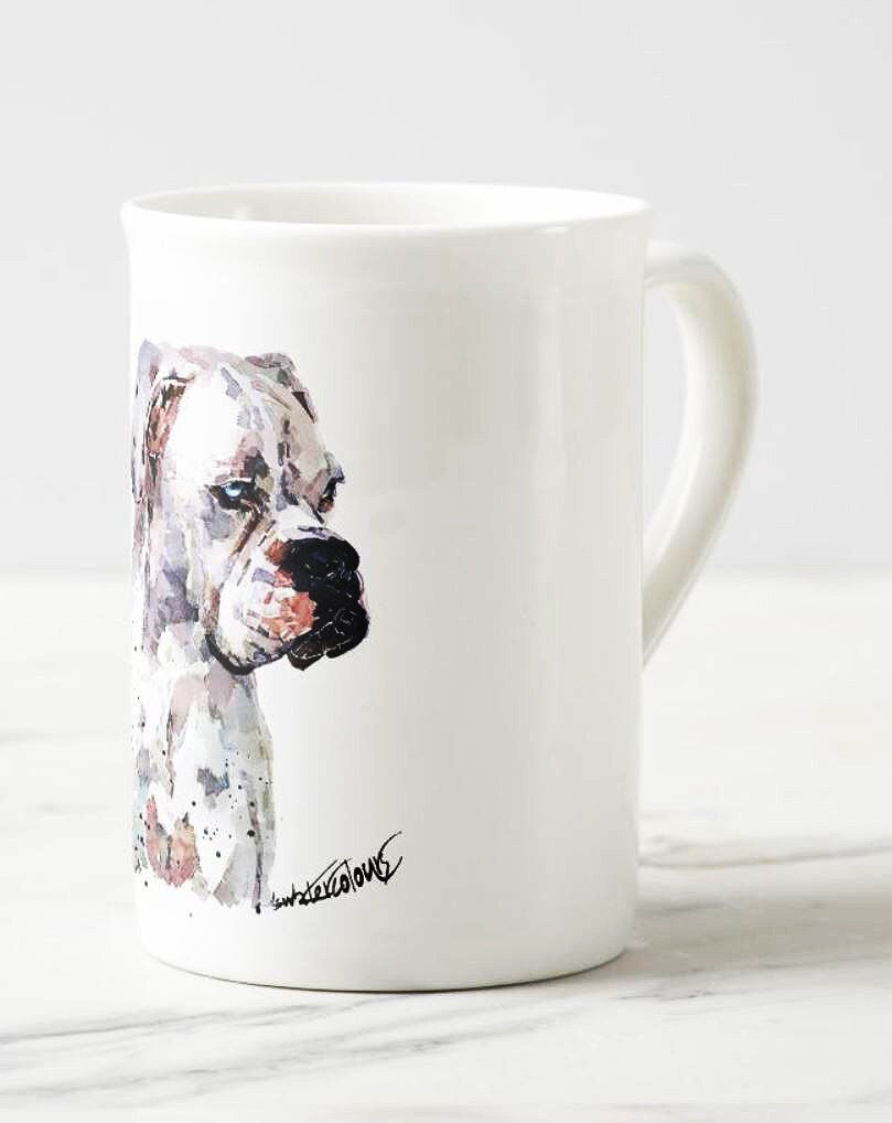 Boxer Windsor Fine Bone China Mug 10oz | Dog Lover Gift | Edswatercolours
