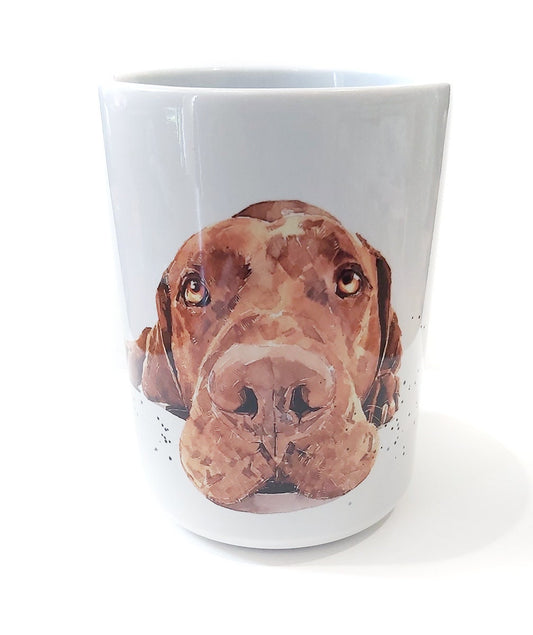 Vizsla Version III Ceramic Mug 15oz | Dog Lover Gift | Edswatercolours