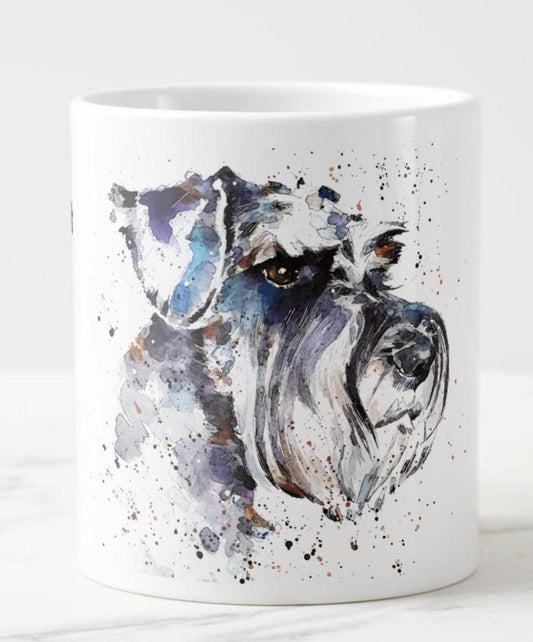 Schnauzer Version III Ceramic Mug 15oz | Dog Lover Gift | Edswatercolours