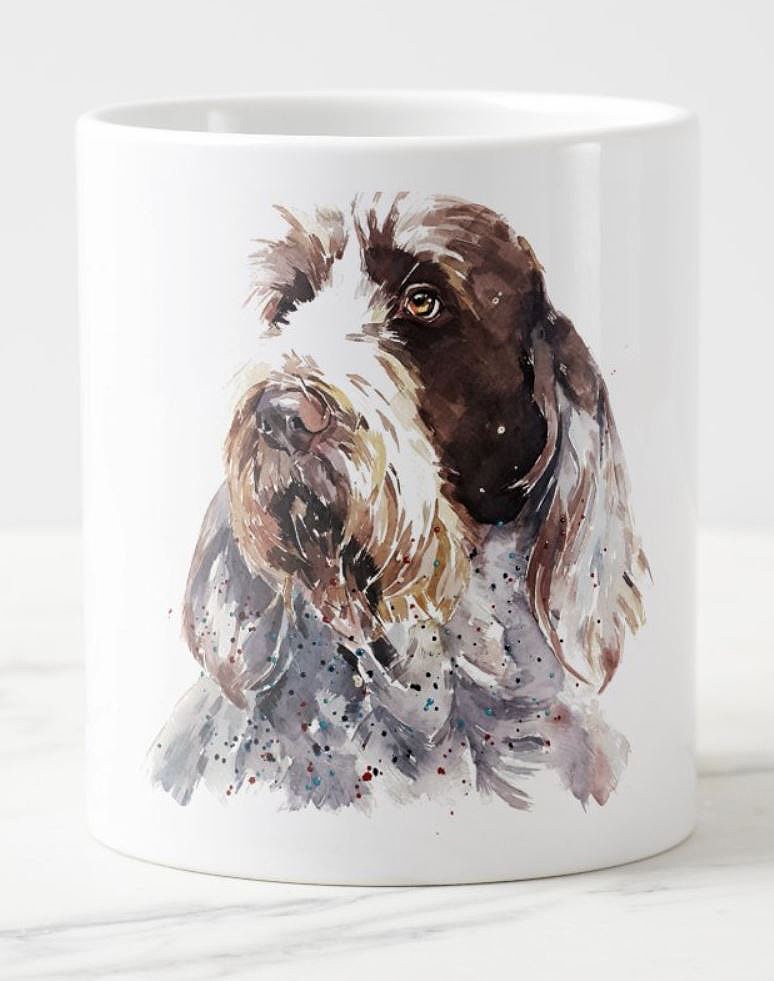 Spinone Italiano Version II Ceramic Mug 15oz | Dog Lover Gift | Edswatercolours