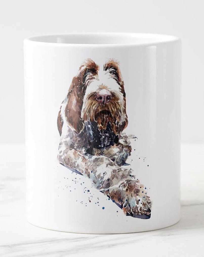 Spinone Italiano Version III Ceramic Mug 15oz | Dog Lover Gift | Edswatercolours