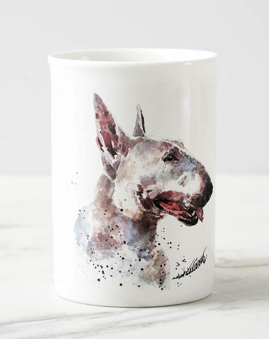Bull Terrier Windsor Fine Bone China Mug 10oz | Dog Lover Gift | Edswatercolours