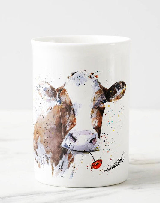 Cow Windsor Fine Bone China Mug 10oz | Gift | Edswatercolours