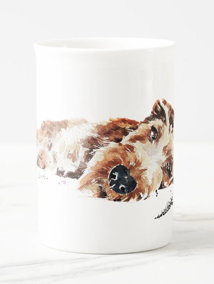 Irish Terrier I Windsor Fine Bone China Mug 10oz | Dog Lover Gift | Edswatercolours