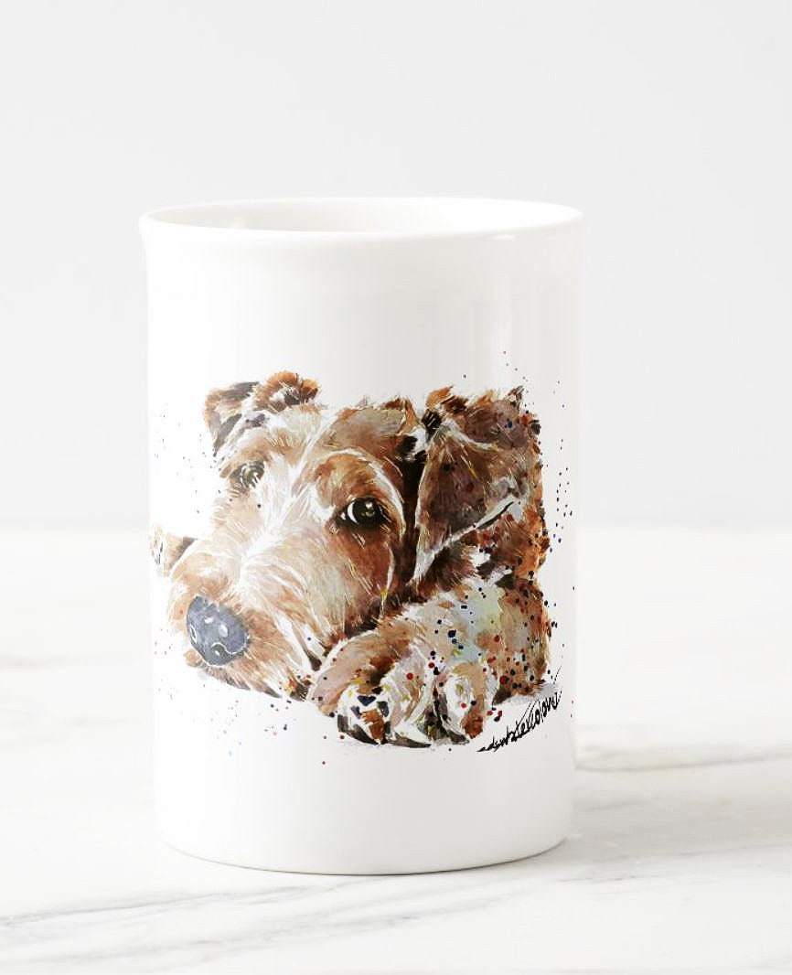Irish Terrier II Windsor Fine Bone China Mug 10oz | Dog Lover Gift | Edswatercolours