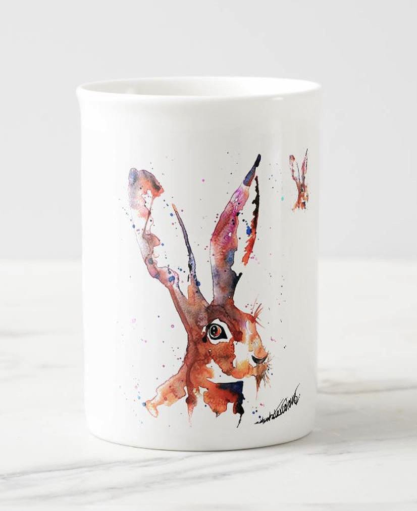 Hare Windsor Fine Bone China Mug 10oz | Gift | Edswatercolours