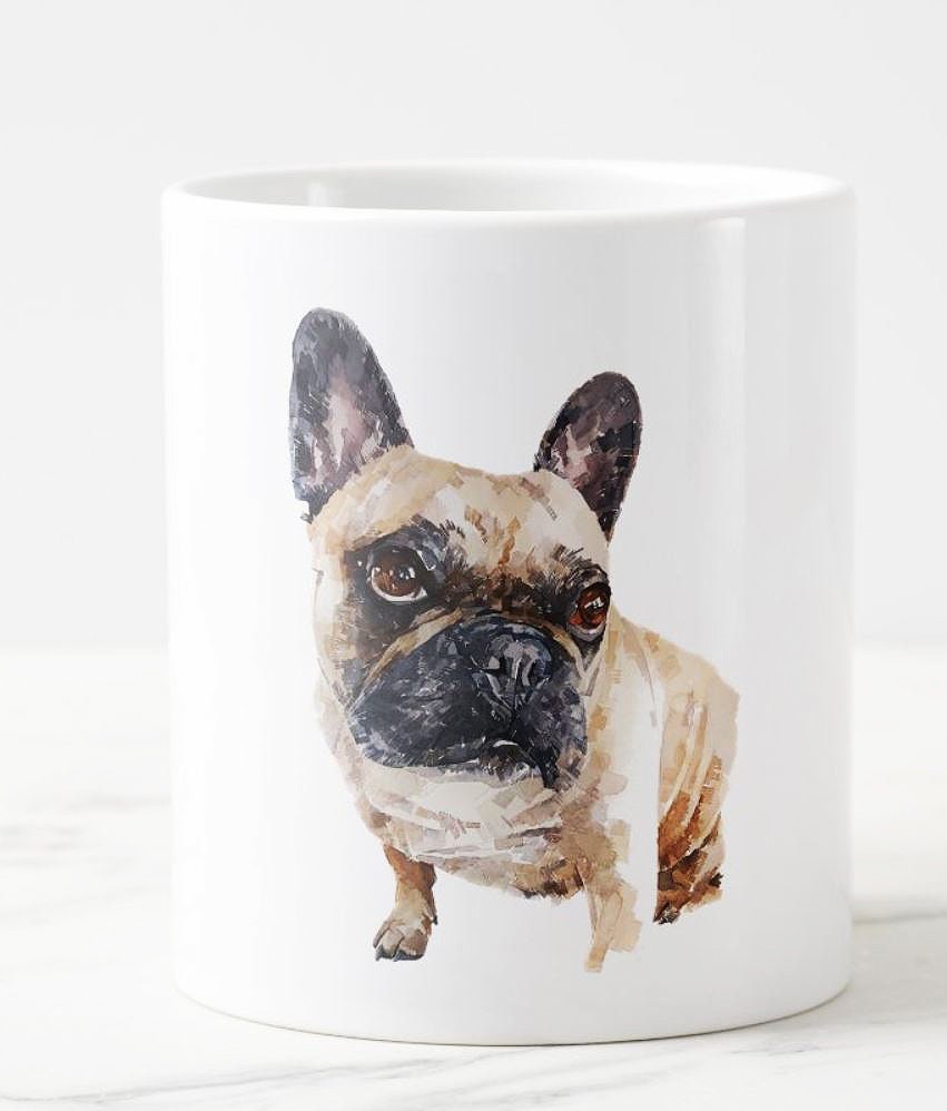 French Bulldog Version II Ceramic Mug 15oz | Dog Lover Gift | Edswatercolours