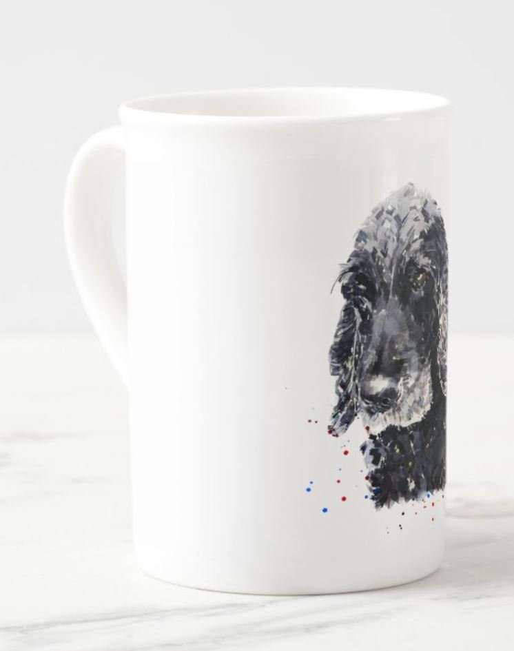 Black Cocker Spaniel Windsor Fine Bone China Mug 10oz | Dog Lover Gift | Edswatercolours