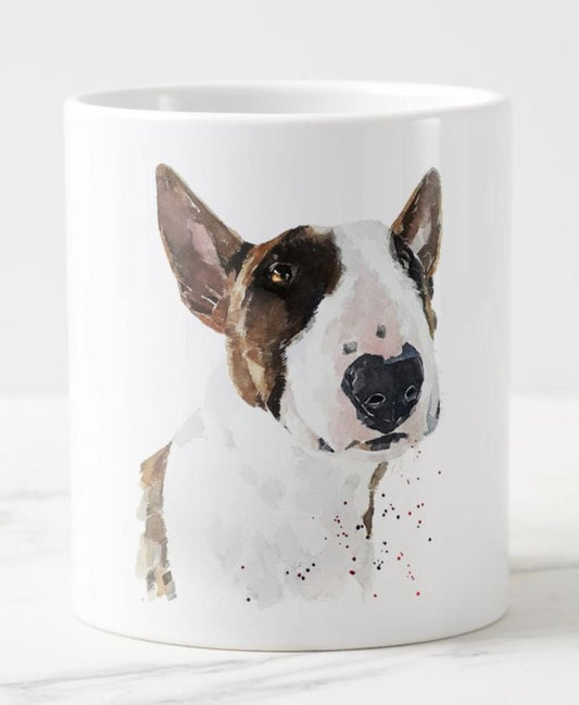 Bull Terrier Version II Ceramic Mug 15oz | Dog Lover Gift | Edswatercolours