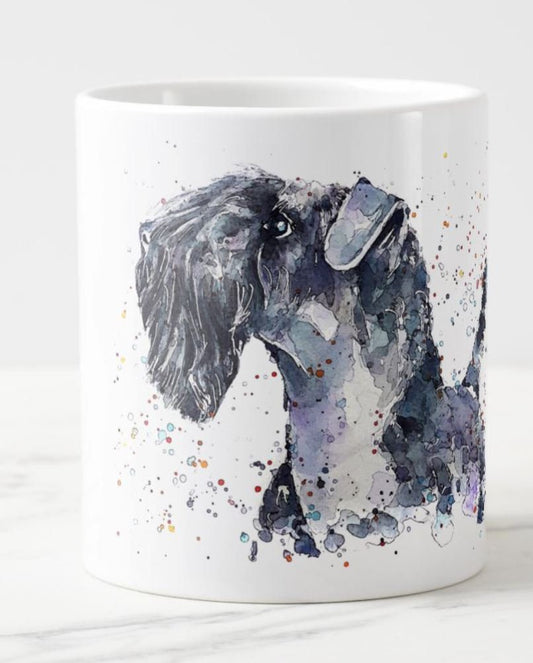 Kerry Blue Terrier Ceramic Mug 15oz | Dog Lover Gift | Edswatercolours