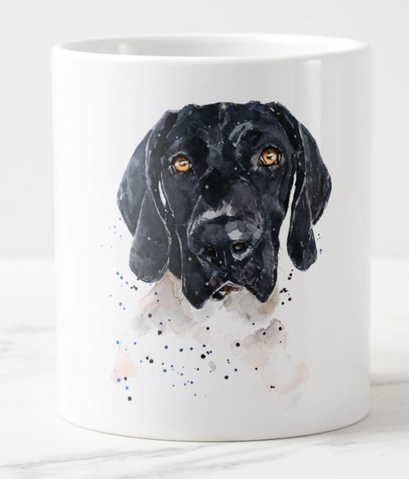 German Shorthaired Pointer Version II Ceramic Mug 15oz | Dog Lover Gift | Edswatercolours
