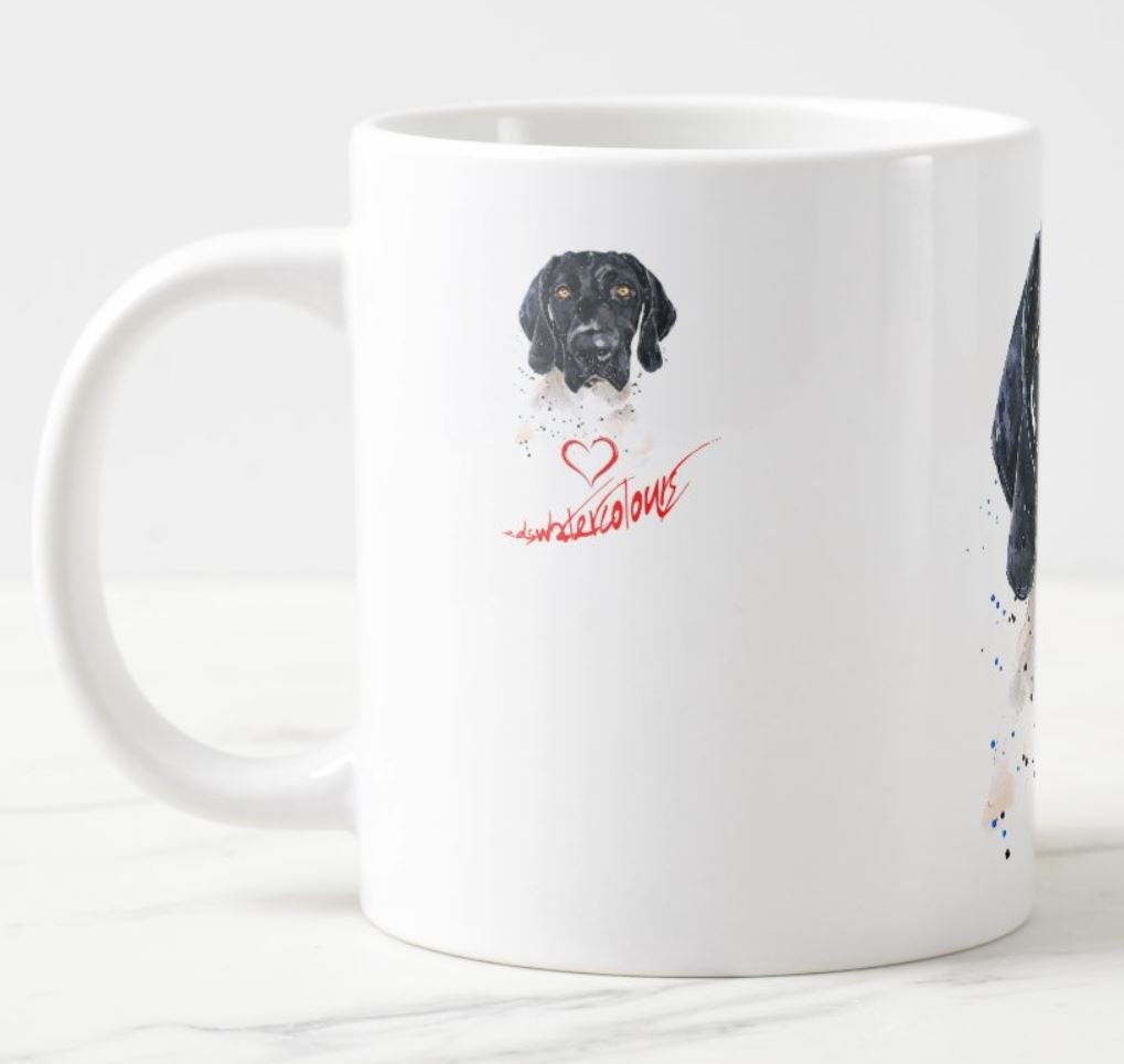 German Shorthaired Pointer Version II Ceramic Mug 15oz | Dog Lover Gift | Edswatercolours