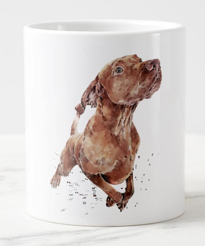 Vizsla Ceramic Mug 15oz | Dog Lover Gift | Edswatercolours