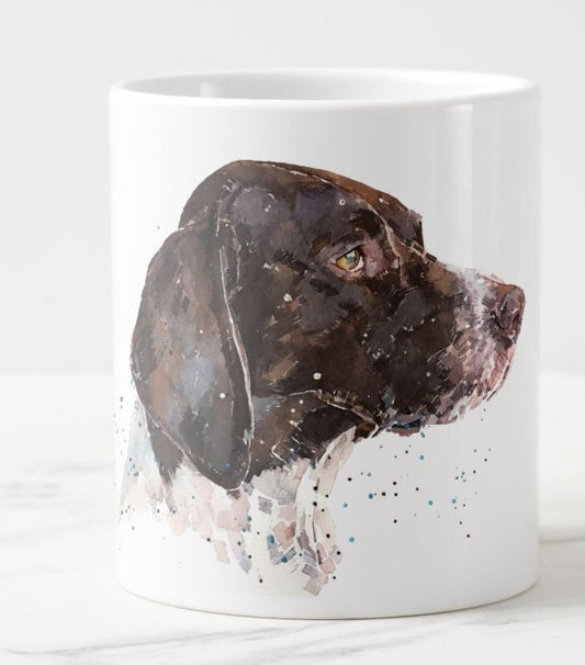 German Shorthaired Pointer Version IV Ceramic Mug 15oz | Dog Lover Gift | Edswatercolours