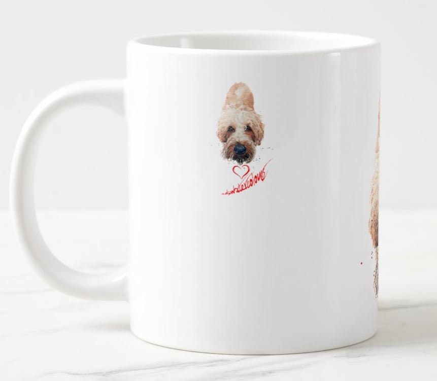 Irish Terrier Version IV Ceramic Mug 15oz | Dog Lover Gift | Edswatercolours
